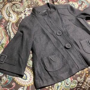 Gray cape like jacket
